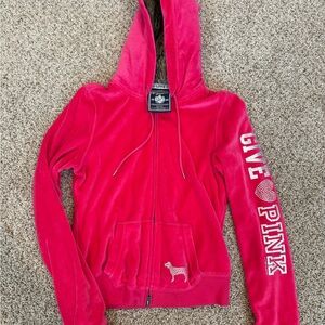 PINK Victoria's Secret Faux Fur Lined Hoodie